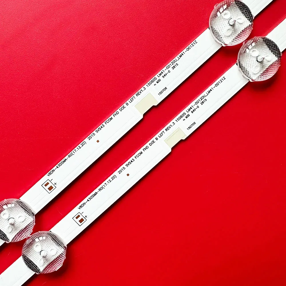 8/24PCS LED Strip for V5DN/V8DN-430SMA L1-N5K-D3-FAM-R3 UN43J5200AG UN43J5200 2015 SVS43 FCOM V5DN-430SMA-R1