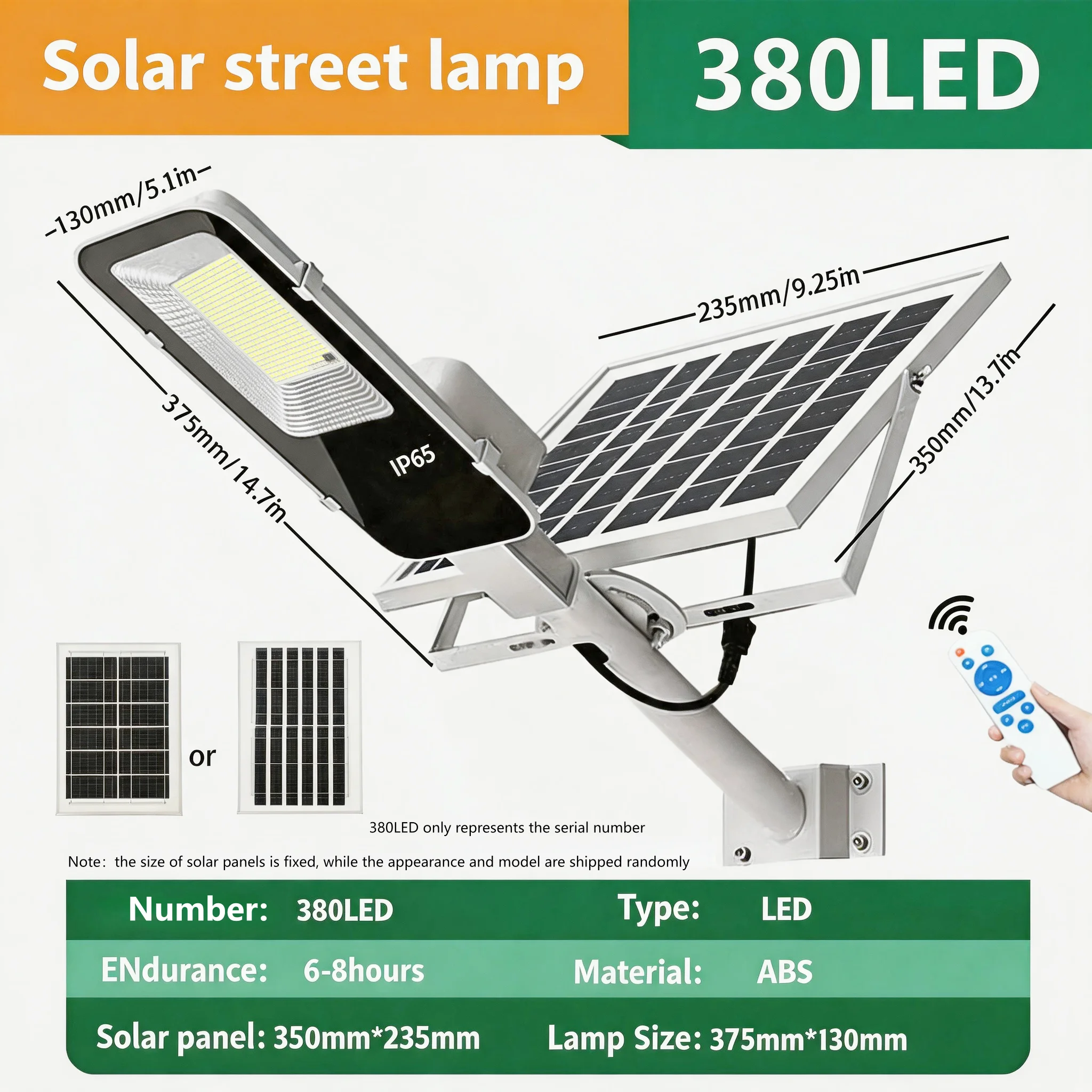 300W Powerful Solar Light Outdoor Solar Street Light 6000mah Waterproof Automatic Dusk to Dawn Street Light For Garage Garden