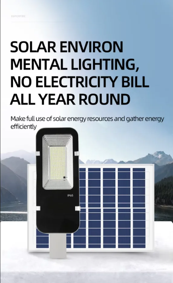 300W Powerful Solar Light Outdoor Solar Street Light 6000mah Waterproof Automatic Dusk to Dawn Street Light For Garage Garden