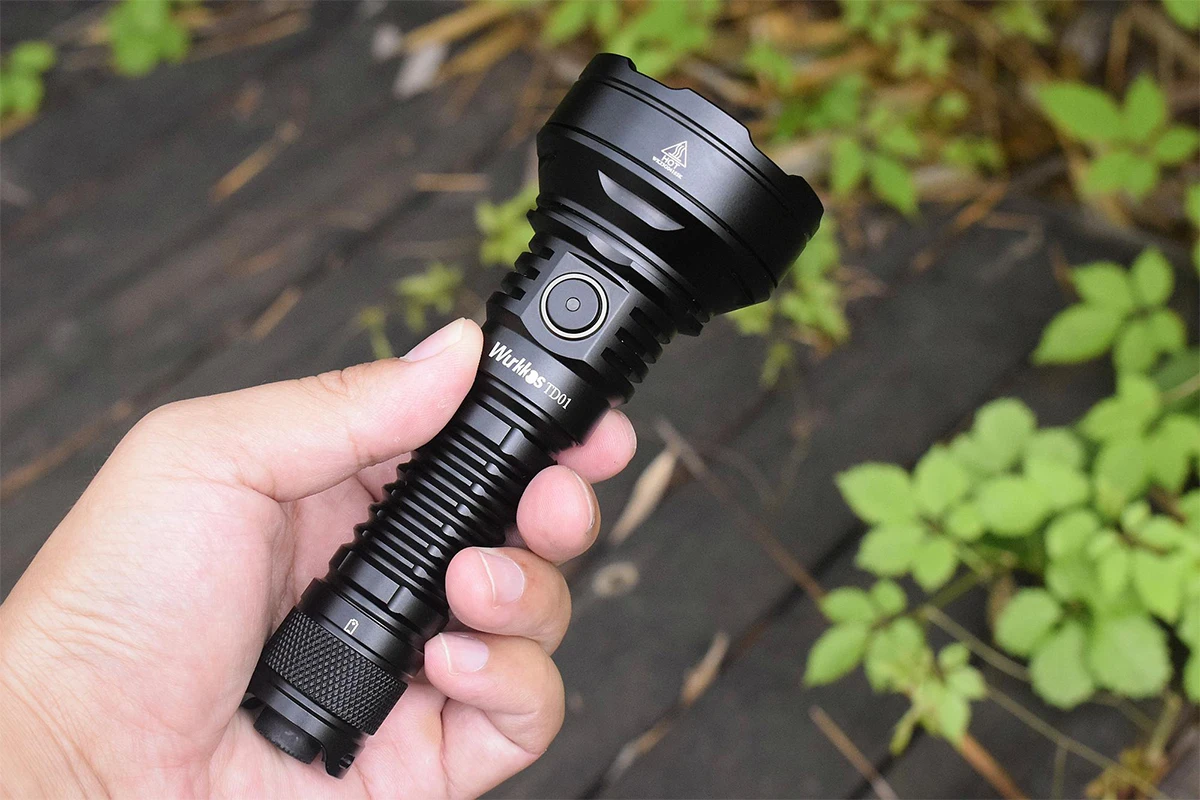 Wurkkos TD01C 21700 Tactical Flashlight LED USB-C 1800Lm Rechargeable Torch Buck Constant Current Driver 1000M IPX8 Tail Switch