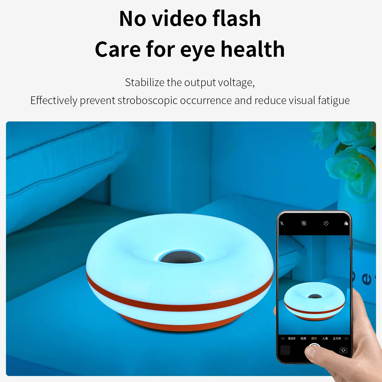 Bedroom Bedside Lamp USB Plug Bauhaus Living Room Dining Room Decoration Donut Ambient Light