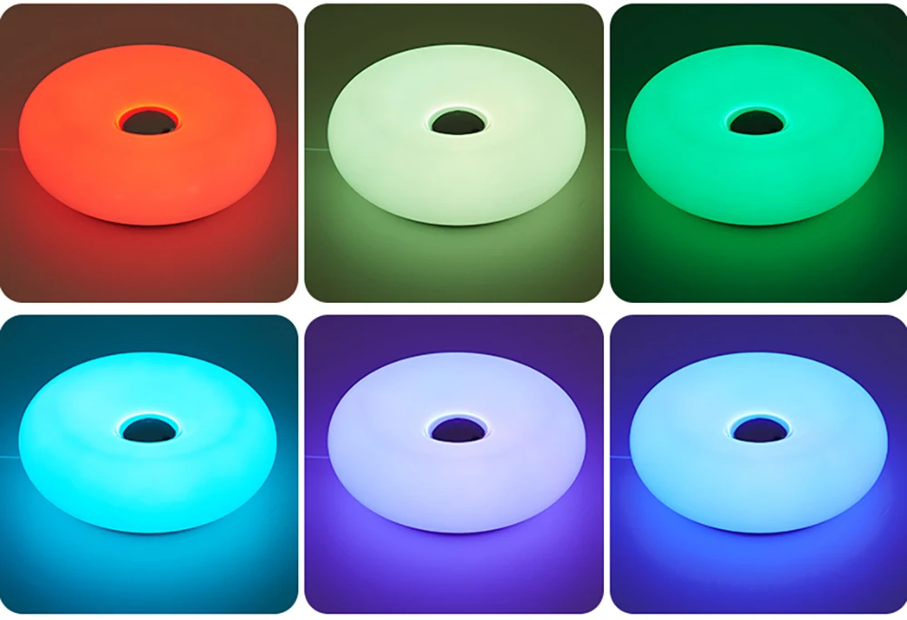 Bedroom Bedside Lamp USB Plug Bauhaus Living Room Dining Room Decoration Donut Ambient Light