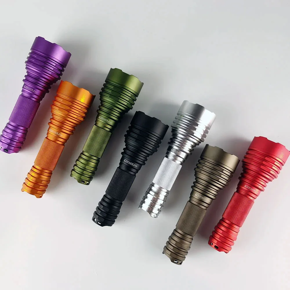 Convoy C8+ with SFT40 Led Flashlight High Powerful Torch 18650 Flash Light Camouflage Tactical Linterna Camping Latarka