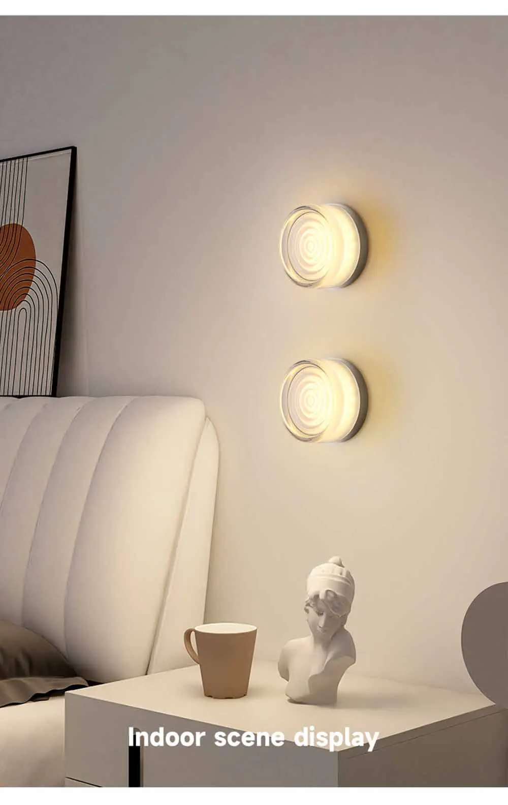 Nordic LED Wall Lamp For Bedroom Headboard Entrance Corridor Indoor Atmosphere Wall Lamp Background Decoration Ceiling Lamp