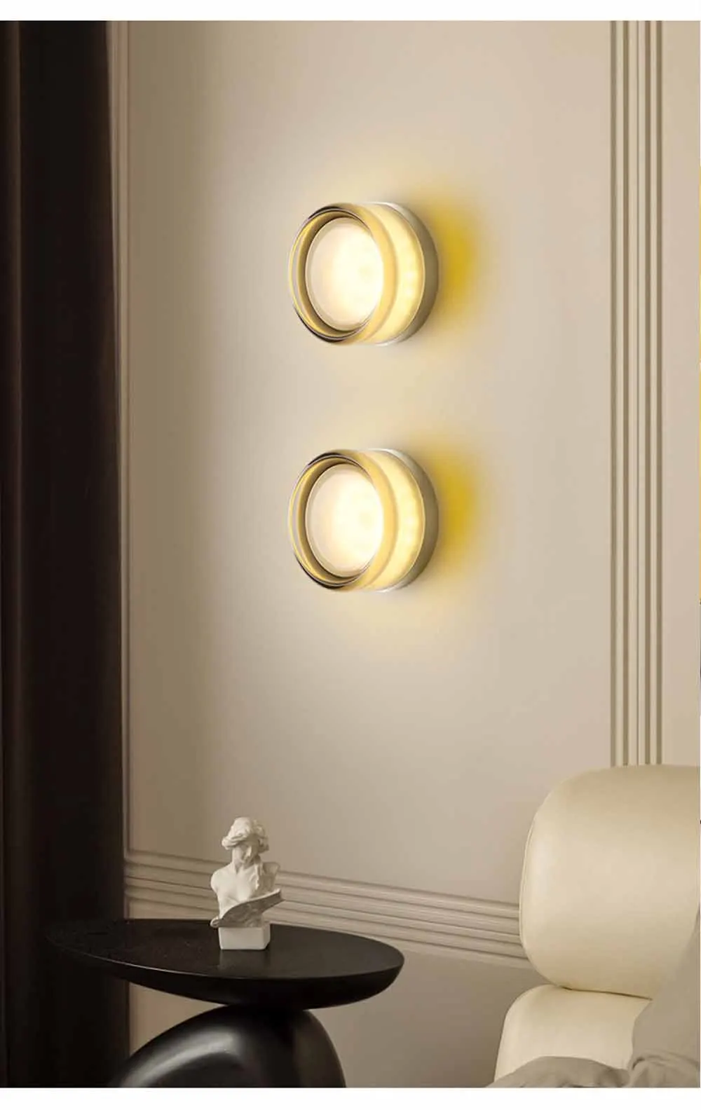 Nordic LED Wall Lamp For Bedroom Headboard Entrance Corridor Indoor Atmosphere Wall Lamp Background Decoration Ceiling Lamp