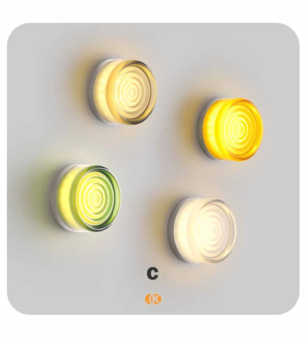 Nordic LED Wall Lamp For Bedroom Headboard Entrance Corridor Indoor Atmosphere Wall Lamp Background Decoration Ceiling Lamp