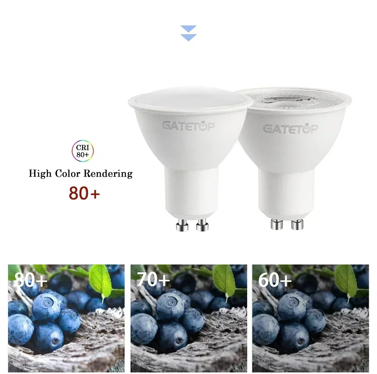 10PCS LED Spotlight GU10 9W 120degree 38degree 3000K 4000K 6000K AC 110V 220V Daylight No Flicker for Track Lighting Living Room