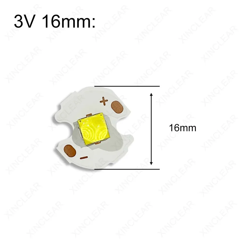 1PCS LED Flashlight 5050 Chips High Power White Warm White XHP50 20W Lamp Beads 3V 6V 12V Copper Plate Bead Accessories