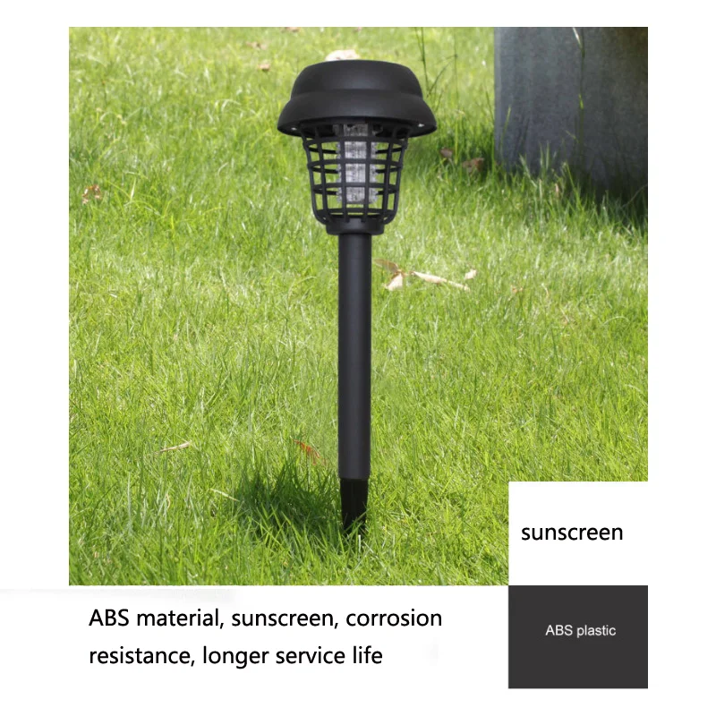 Solar Mosquito Killer Purple and White Light Outdoor Waterproof Led Light Bug Zapper Mosquito Trap Lamps For Garden Lawn Camping
