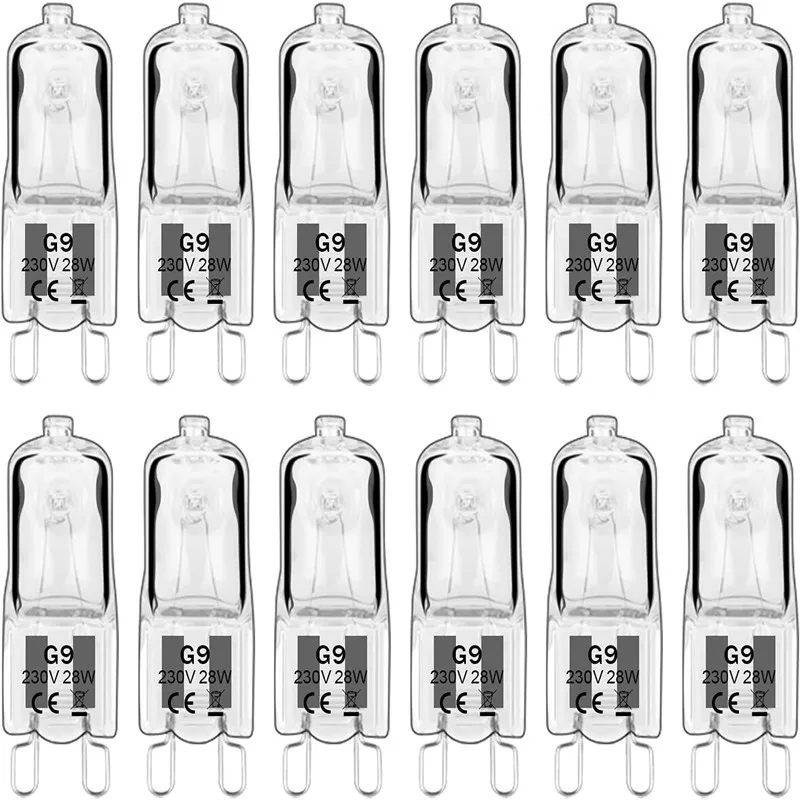 100PCS G9 230V 18W 20W 25W 33W 40W LED Lamp Bulbs Inserted Beads Crystal Lamp Halogen Bulb Eco Halogen Light Bulbs Capsule