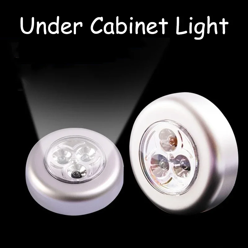 1/5Pcs/lot Bedroom Wardrobe Lighting Touch Control Night Light Wireless LED Cabinet Lights Battery Powered Closet Light