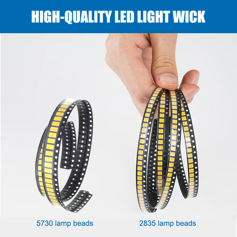 3/5/10PCS Round LED Light Board DC 5V 3W Low Voltage 5730 2835 SMD LEDs 3000K Warm or White 6000K Dimmable Bulb Lamp Panel