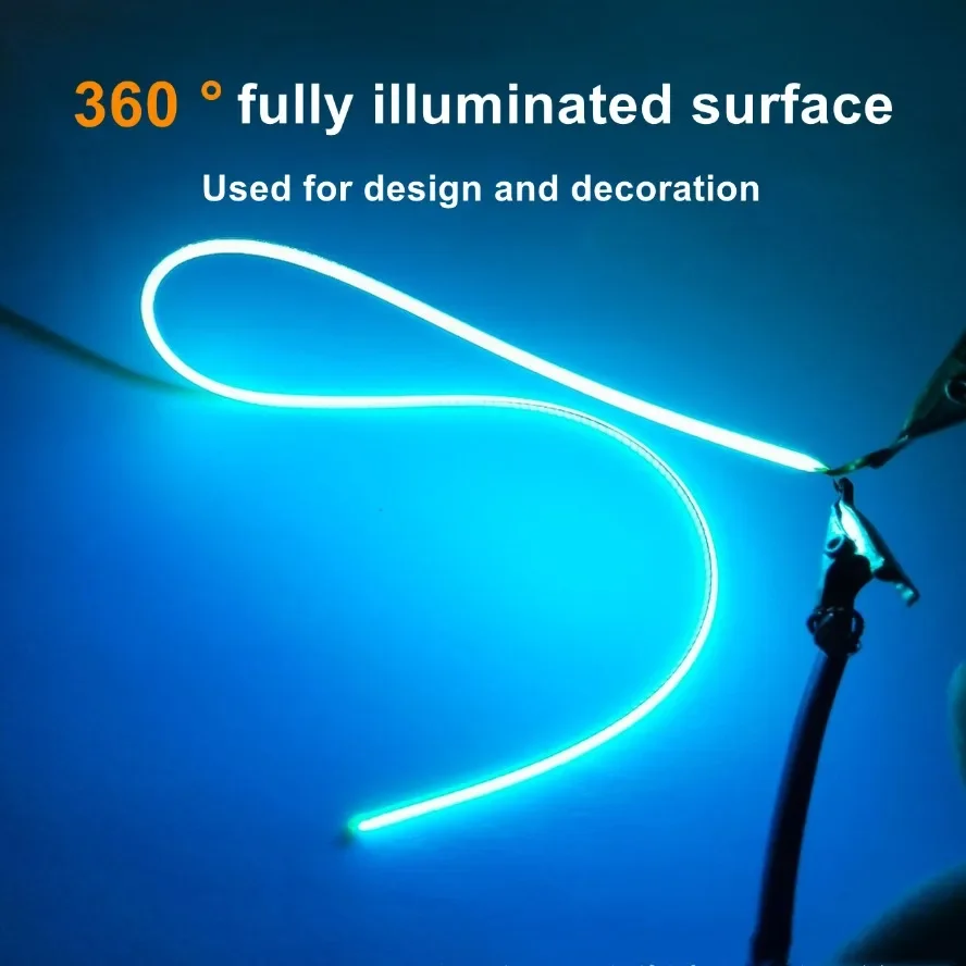 New 5PCS LED Same End Filament Flexible Ultra Slim 3V Spiral Bulb Retro Edison Bulb Lamp Parts Diode Lighting Strip Decoration