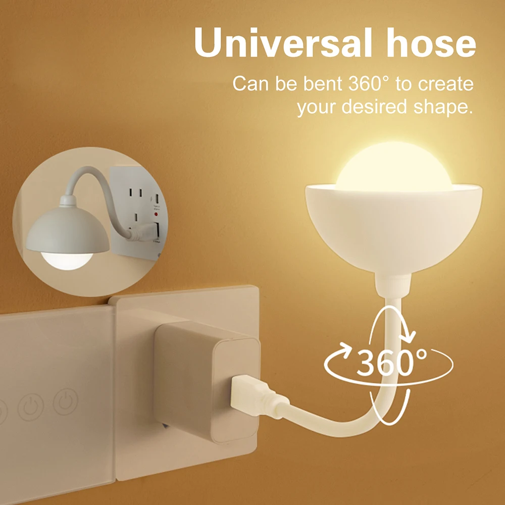 DC 5V USB Plug-in Smart Bedroom Night Light Lamp Remote Touch Switch LED Bedside Lamp Remote Control