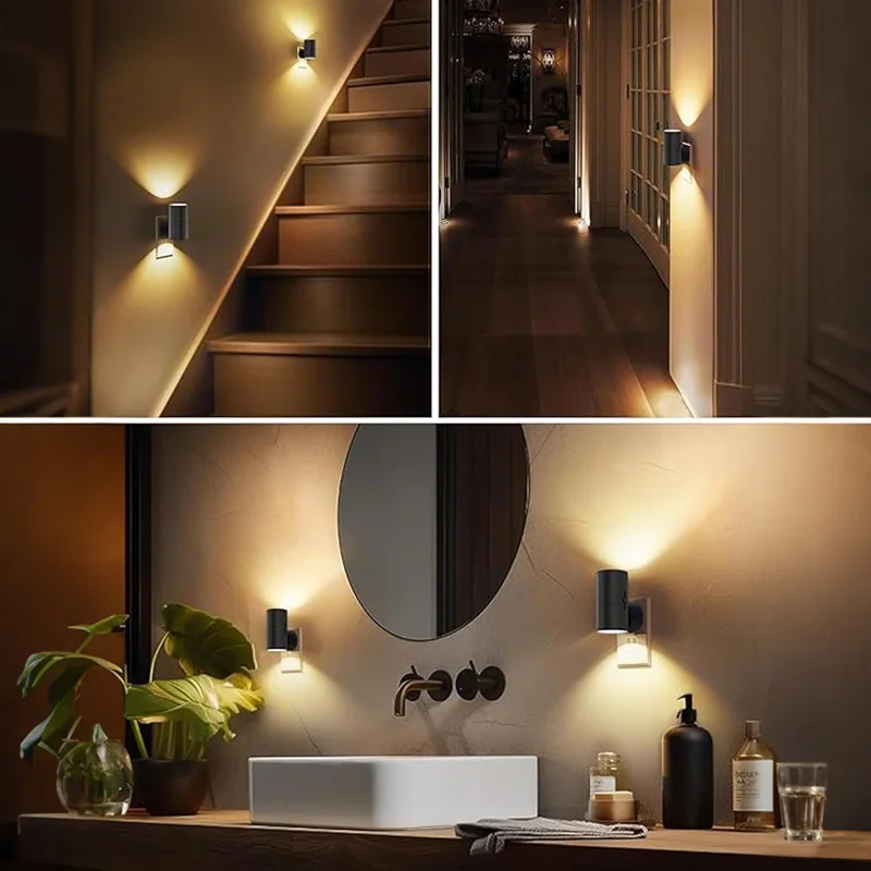 1/2/4PCS Night Light Plug Star Dream Retro Night Light Adjustable Brightness with Light Sensor Suitable for Stairs and Corridors
