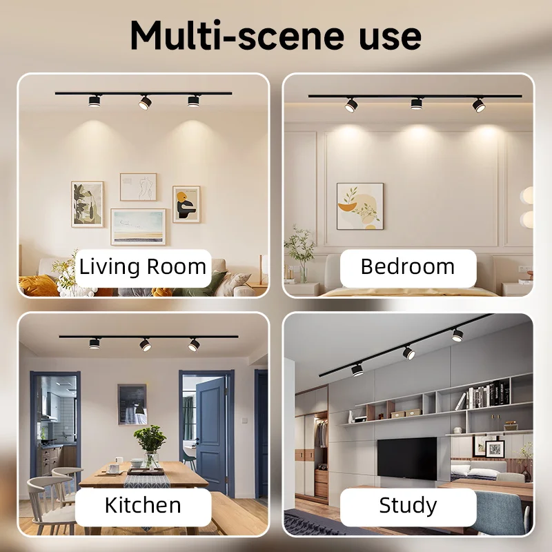Led Spot GX53 Ceiling Lamp Indoor Decor Track Light Rotatable Spotlight For Living Room Bedroom Store Chandelier LED Spot Lights