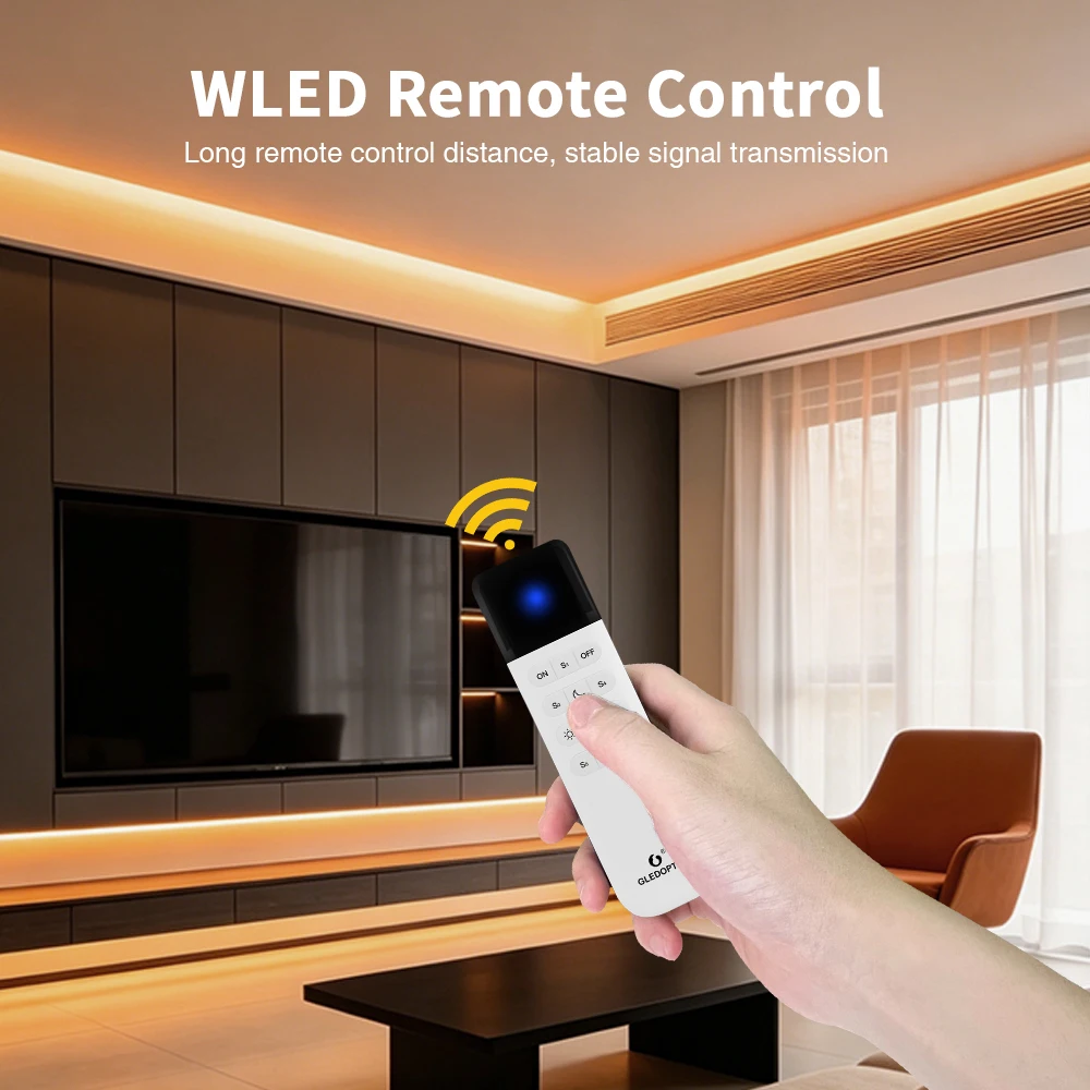 GL-C-619WL 6D GLEDOPTO ESP32 WLED Digital LED Controller Microphone function Type-C WS2811 SK6812 WS2815 611 PWM5IN1 Strip Light