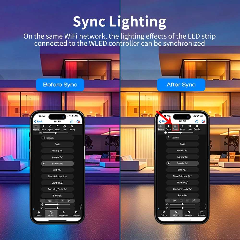 GL-C-619WL 6D GLEDOPTO ESP32 WLED Digital LED Controller Microphone function Type-C WS2811 SK6812 WS2815 611 PWM5IN1 Strip Light