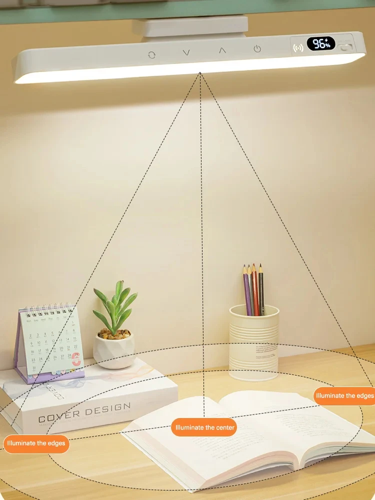 Smart Touch Table Lamp Magnetic Desk Lamp Bulit-in 2000mAh Battery for Reading Cabinet Mirror Bedside Rechargeable Night Lights