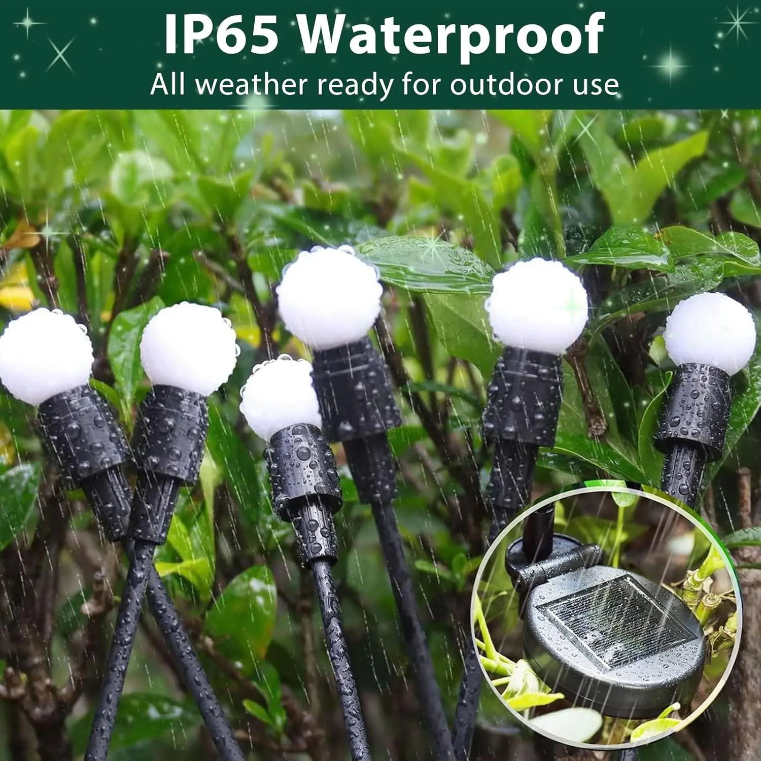 Outdoor Lights Solar Lawn Lamp Garden Lamp LED Wind-driven Firefly Ground Plug Lamp for Garden Lawn Landscape Holiday Light