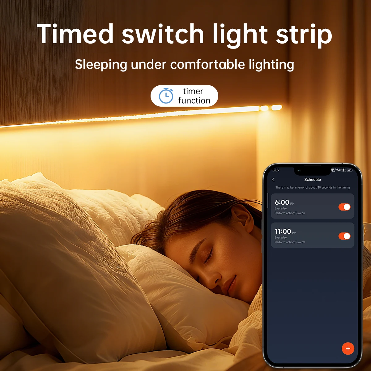 Tuya Smart Life WiFi Dimmable COB LED Light Strip 24V Solid Neon Self-Adhesive Waterproof Tape Work with Alexa Echo Google Home