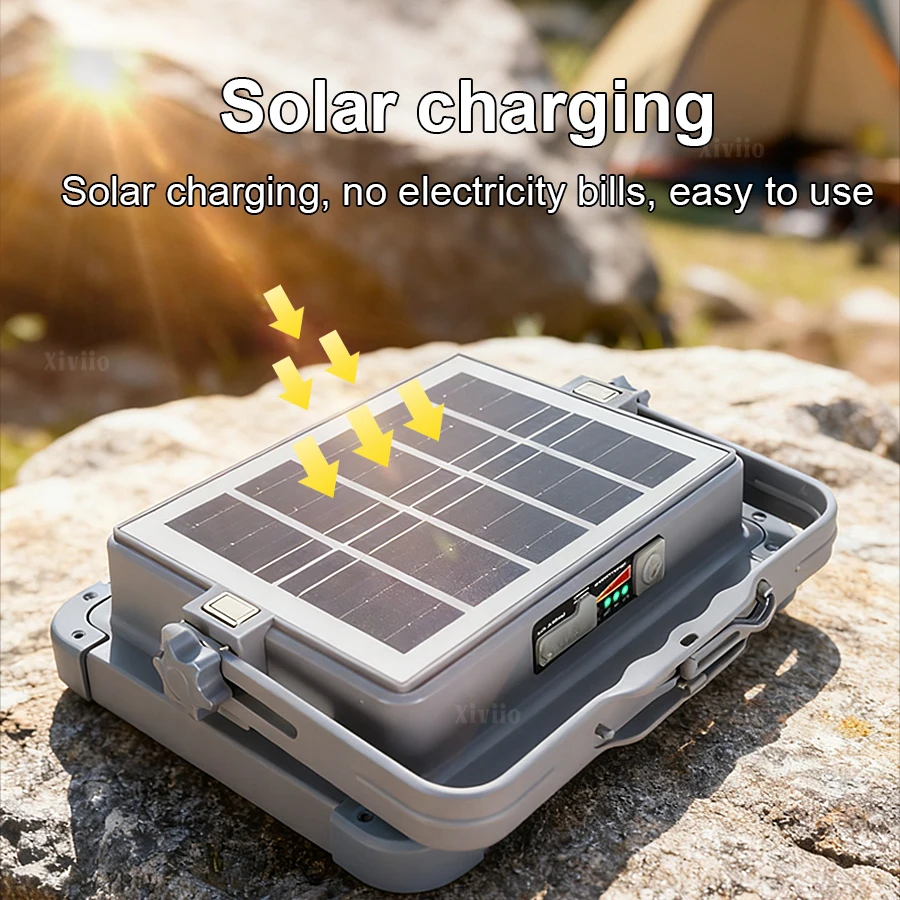 780000000LM Solar Charging Lights Waterproof Portable Lantern 576LEDs Powerful Solar Flood Light Tent Camping Lamp Emergency