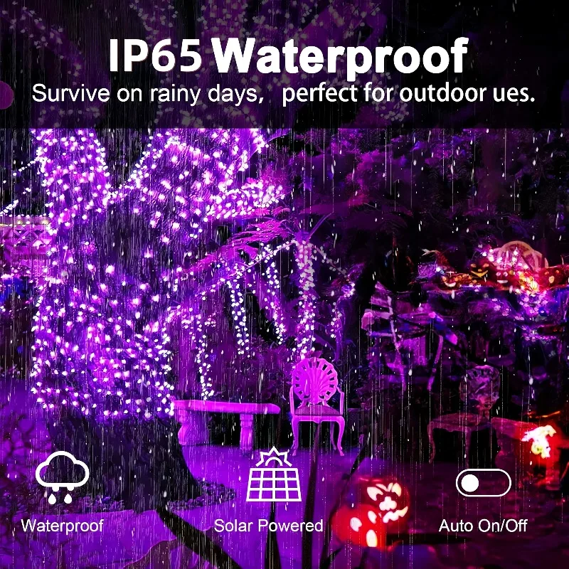 Solar String Lights 30/100/200/300 LED Solar Christmas Lights 8 Modes Waterproof Outdoor Twinkle Lights Garden Tree Party Decor