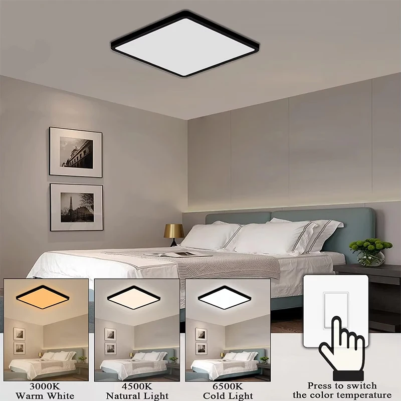 Modern LED Ceiling Light Ultrathin Decorative Light Bedroom Dining Room Living Room Indoor Home Light Waterproof Dustproof