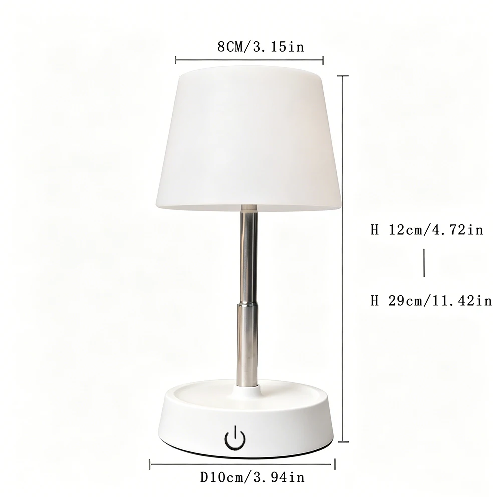 Portable Rechargeable LED Desk Lamp with USB Port, Touch Control Night Light for Bedroom, Camping, Outdoor Use – Modern Mini Tab