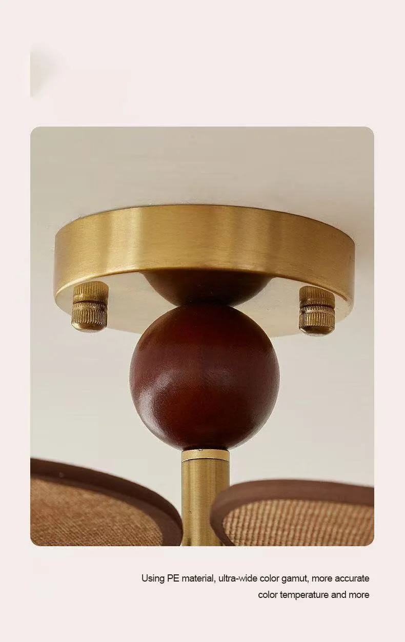 Rattan Weave Vintage Pendant Light Retro Restaurant Shop Hotel Chandelier Living Room Japan Hanging Lamp for Room Decor Lusutre