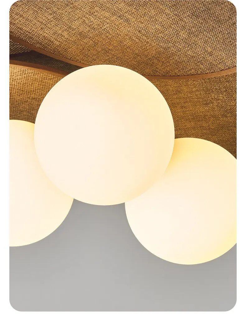 Rattan Weave Vintage Pendant Light Retro Restaurant Shop Hotel Chandelier Living Room Japan Hanging Lamp for Room Decor Lusutre