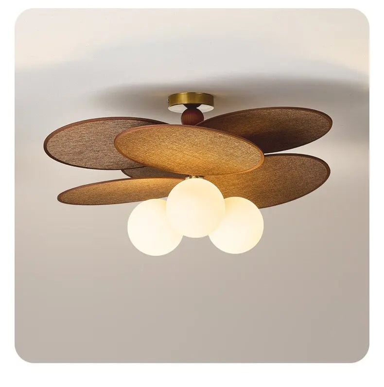 Rattan Weave Vintage Pendant Light Retro Restaurant Shop Hotel Chandelier Living Room Japan Hanging Lamp for Room Decor Lusutre
