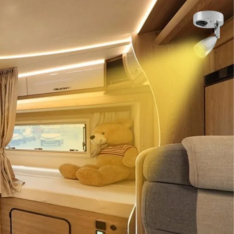 3W Ferry Boat Yacht LED Reading Wall Lights Cross Border 12-24V LED RV Ceiling Lamp Marine RV Reading Lamps RV Lighting Fixtures