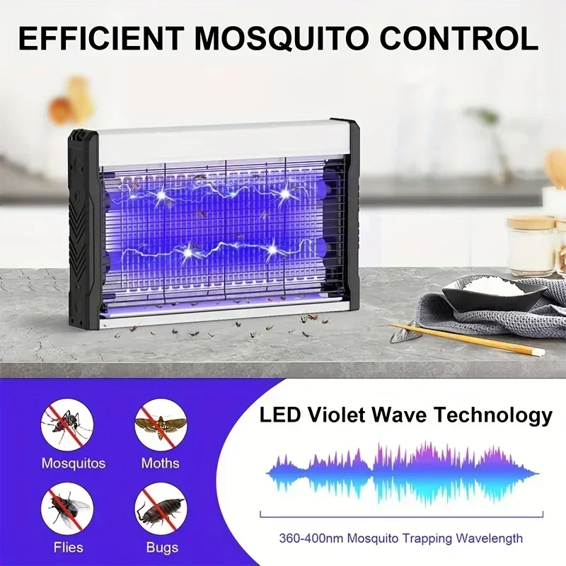 COOINJOY Mosquito Killer Lamp Electric Shock Insect Trap Catcher Indoor Bedroom Anti Mosquito Repellent UV Light Pest Control