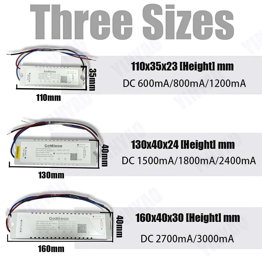 22-30V APP LED Driver GM-LXTM-F Two Lines 2 Color Intelligent Power Supply 600mA 800mA 1200mA 1500mA 1800mA 2400mA 2700mA 3000mA
