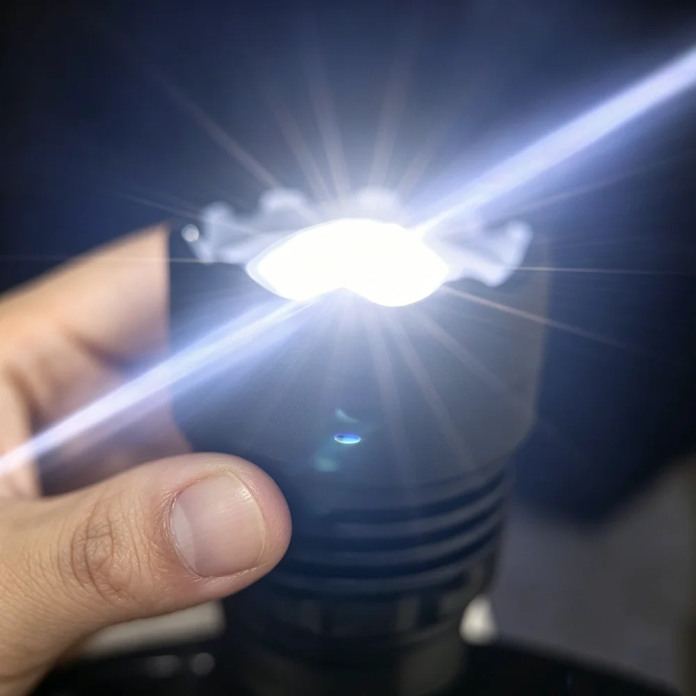 High Power LED Headlamp Spotlight Long-range Wick Headlight Super Bright Telescopic Zoom Head Lamp Flashlight Fishing Light