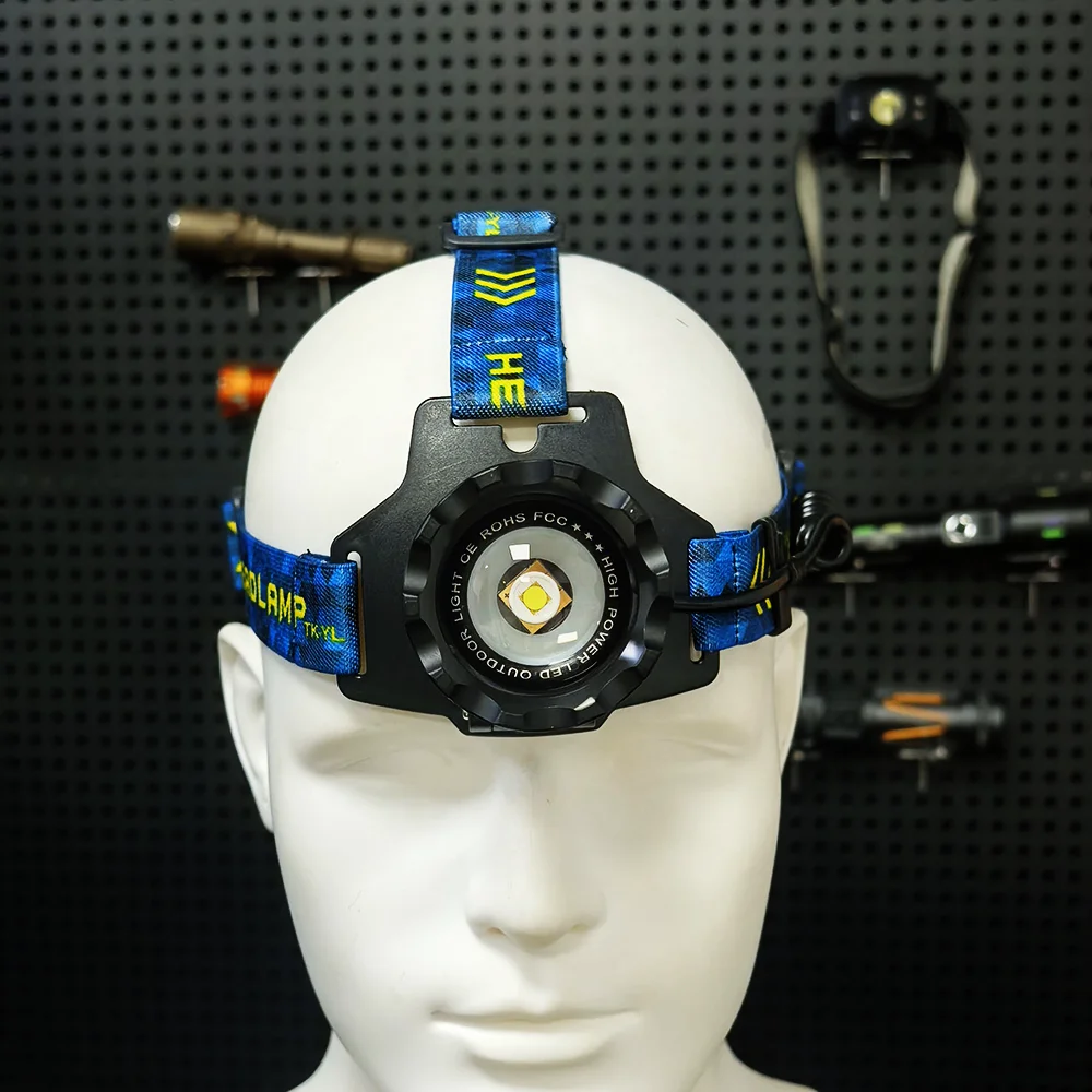 High Power LED Headlamp Spotlight Long-range Wick Headlight Super Bright Telescopic Zoom Head Lamp Flashlight Fishing Light