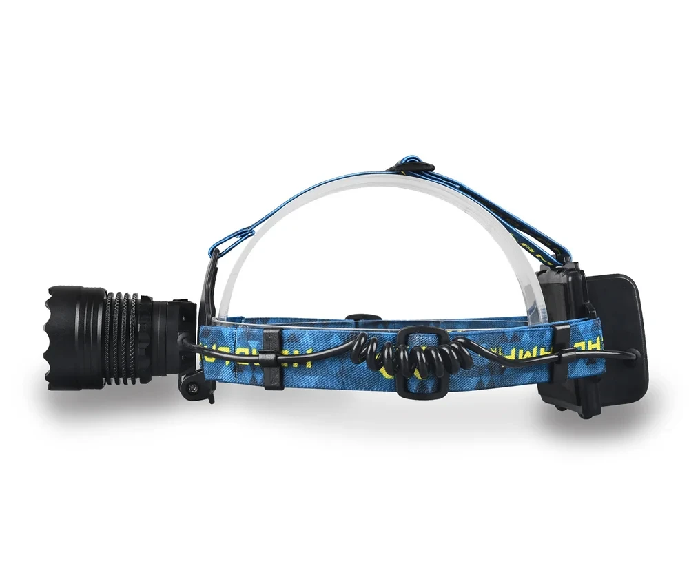 High Power LED Headlamp Spotlight Long-range Wick Headlight Super Bright Telescopic Zoom Head Lamp Flashlight Fishing Light