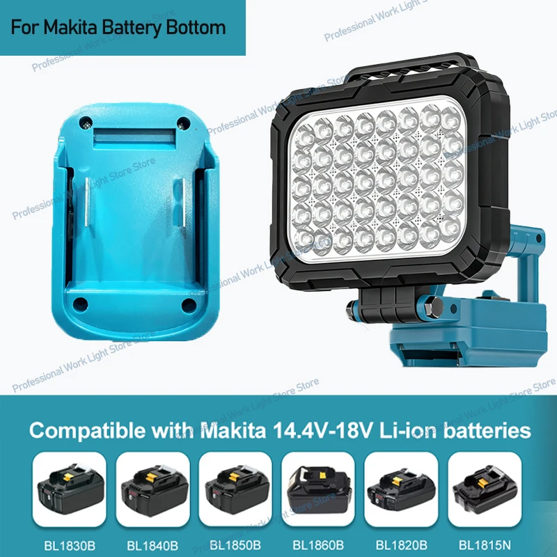 For Makita LED Working Light Lantern 18V Li-ion Battery Emergency Lamp Flashlight Torch Spotlight With Dual USB Camping Lighting