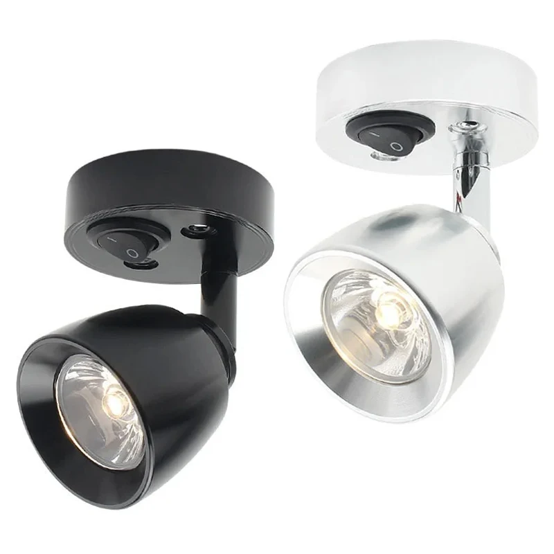 Cross Border LED RV Wall Lights 12-24V Marine RV Reading Lamps 3W Ferry Boat Yacht LED Reading Ceiling Lamp RV Lighting Fixtures
