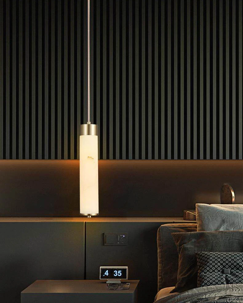 Retro-Style Imitation Marble Resin Dining Room Bedroom Pendant Light For Luxurious Restaurant Bar Area Ambient Lighting Fixture