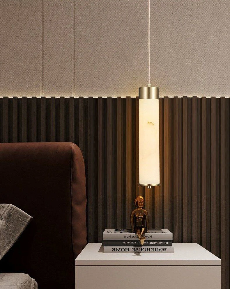 Retro-Style Imitation Marble Resin Dining Room Bedroom Pendant Light For Luxurious Restaurant Bar Area Ambient Lighting Fixture