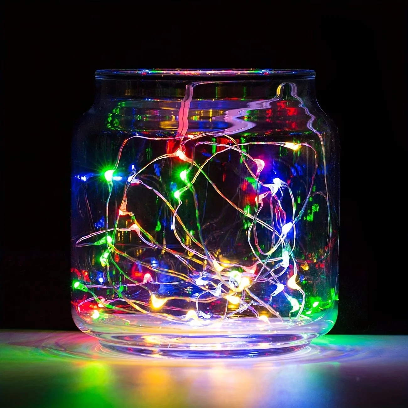 10 Packs 1/2/3M Mini String Lights Silver Wire Firefly Starlight Suitable For Wedding Party Easter Bedroom Valentine'S Day Decor