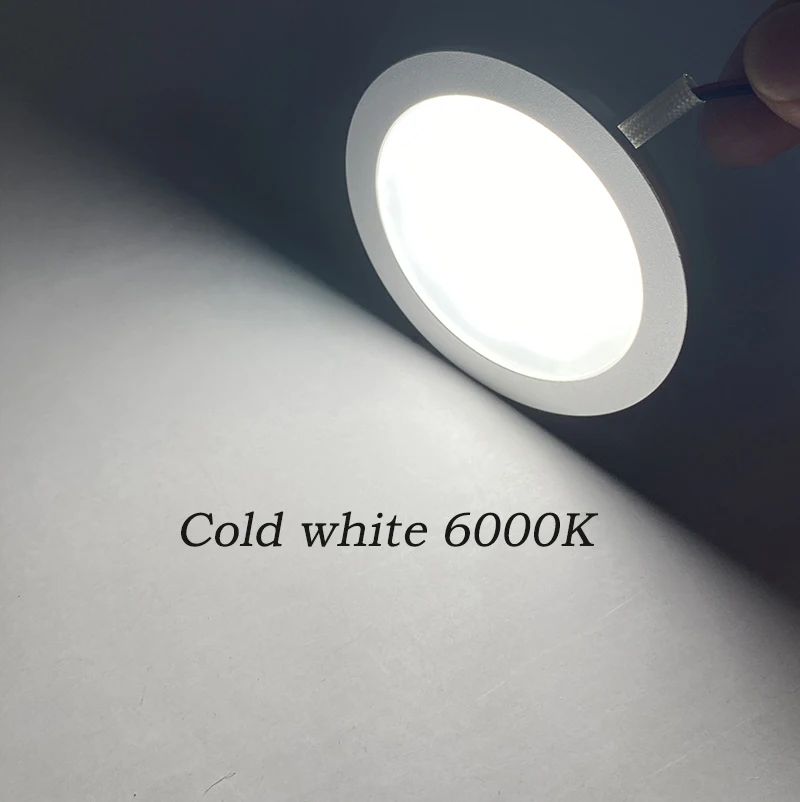 Ultra-Slim Mini LED Downlight 3W/5W Dimmable 12V/24V DC for RV Kitchens And Ceilings Recessed Spotlights 3000K 4000K 6000K 90RA