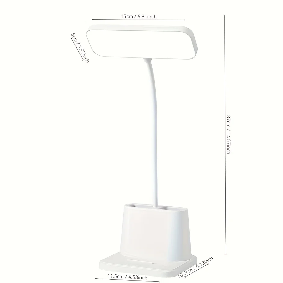 Multifunctional LED Desk Lamp, USB Rechargeable Night Light, Touch Dimming, Eye-Friendly Desk Lamp, Suitable for Office, Study,