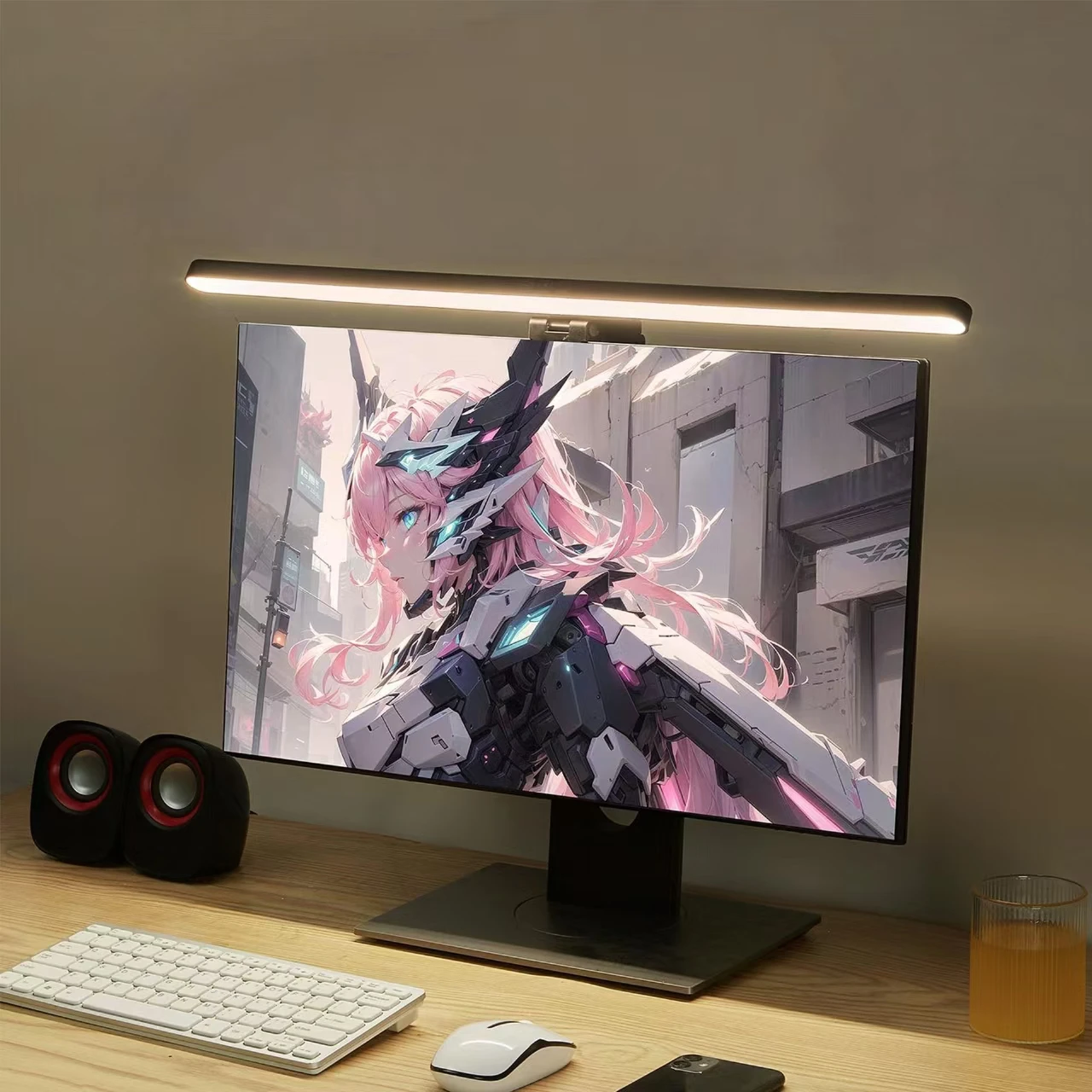 Computer Monitor Light Bar for PC Monitor USB Powered LED Lamp Screen Hanging Light Student Eyes Protection Reading Learning