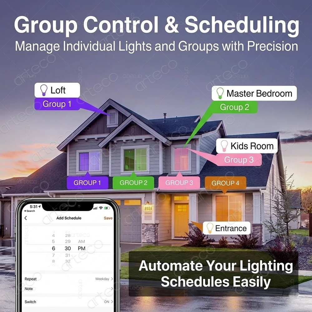 18W 15W Zigbee 3.0 Led Light bulb E27 Smart Lamp RGBCW Works With Alexa Echo Plus Voice Control Home Assistant Z2M Yandex Hub