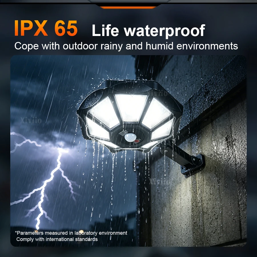 98000000LM Solar Lights Outdoor Street Light Motion Sensor Remote Control Outdoor Solar Lamp Spotlight for Wall Garden Courtyard