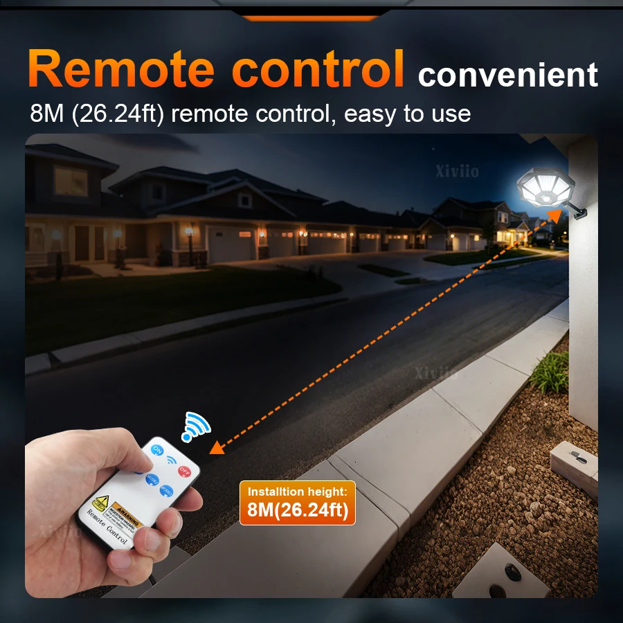 98000000LM Solar Lights Outdoor Street Light Motion Sensor Remote Control Outdoor Solar Lamp Spotlight for Wall Garden Courtyard