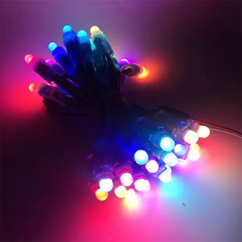 2026 50pcs T1000S Kits DC5V 12mm WS2811 IC Full Color Pixel LED Module Light IP68 Waterproof RGB Color Digital LED Pixel Light